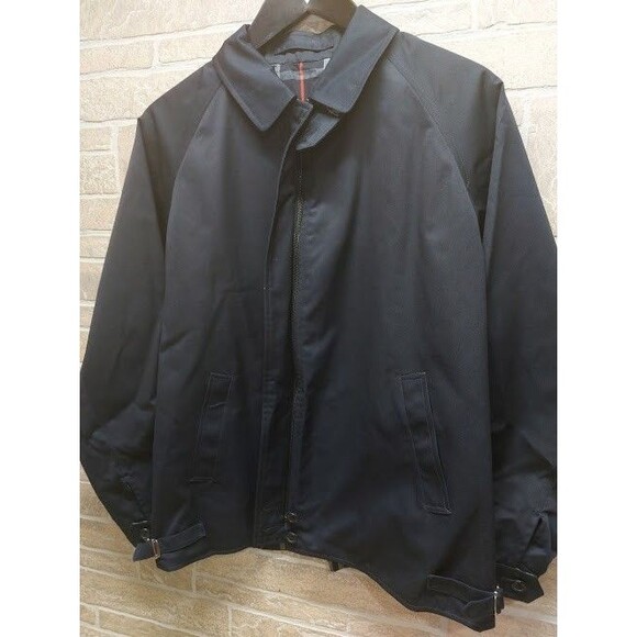 Burberrys Vintage Womens 14R Navy Harrington Jacket Nova Check Lining Excellent - Picture 3 of 16